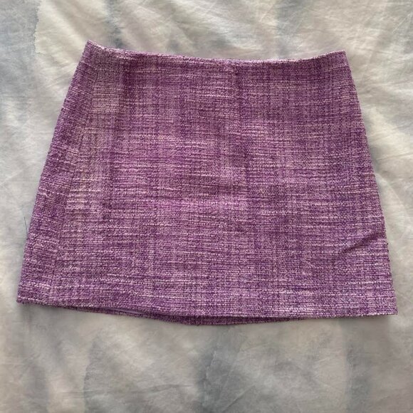 ALICE + OLIVIA Micro Mini Purple Skirt - Picture 1 of 8